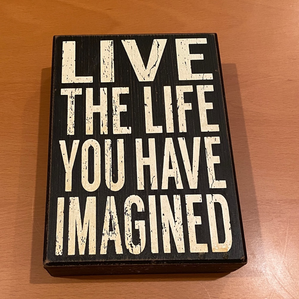 Inspirational life slogan wall art